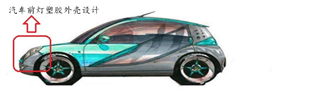 汽車(chē)塑膠前燈設計
